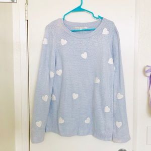 Lauren Conrad Heart Blue Sweater